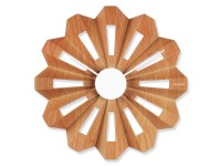 WANDUHR LOTUS FLOWER HOLZ WANDUHR LOTUS FLOWER HOLZ