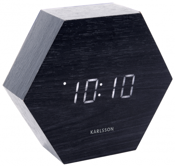 WECKER/TISCHUHR LED HEXAGON