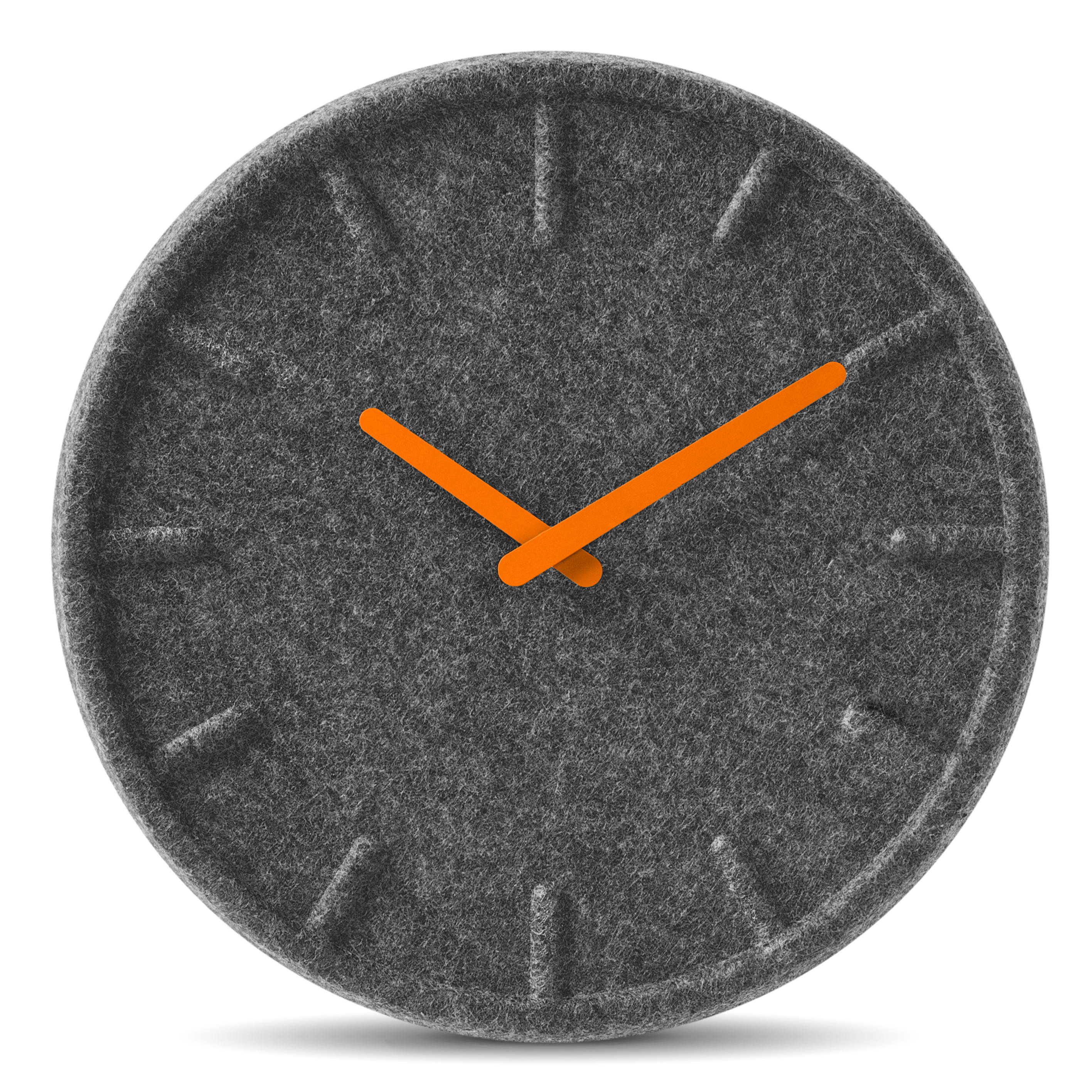 tischuhr orange wanduhr felt35 flock orange designer wanduhren tischuhr orange wanduhr felt35 flock orange designer wanduhren